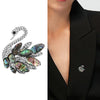 Shell Swan Brooches for Women Unisex Feather Pins Dove Accessories Peacock Model Office Party Friends Gift - Image 2