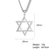 Classic Star of David Pendant Necklace for Men Women Stainless Steel Geometric Hexagon Amulet Casual Jewelry Party Gift - Image 11