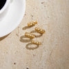 Stackable Water Drop Cubic Zirconia Ring in Gold-Tone Stainless Steel - Image 5