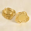 1/5pcs Gold Plated Cabochon Ring Round Oval Blank Tray Base Stainless Steel Rings For Women Men Handmade Enamel Accessories - Image 4