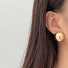 Gold Color Metal Glossy Women Geometric Ear Clips Without Piercing Simple Temperament Square Round Clip on Earrings - Image 4