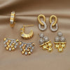 Design Crystal Beads Stud Earrings for Women Jewelry Metal Zirconia Delicate Earrings - Image 2