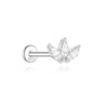 1PC Sparkling Piercing Stud Earrings Silver Shining Circle Earring For Women Ear Bone Earring Jewel - Image 14