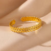 Classic Wrinkle Texture Openning Bangle Bracelet For Women Cuff Bracelet Stainless Steel Hand Ornament Punk Jewelry - Image 14