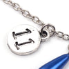 Film Television Peripherals 26 Alphabet Necklace Originality Circular Letters Dotted With Rhinestones Necklace - Image 3