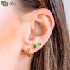 Silver Needle Colorful Gemstone Earrings for Women Water Drop Pendant Stud Earrings Wedding Jewelry Gifts - Image 4