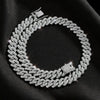 Hip Hop Square 14MM Cuban Link Necklace Men Gold Color Women Rhinestone Iced Out Cuban Chain Punk Jewelry Necklaces Gift - Image 8