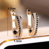 Multicolor Crystal Hoop Earrings For Women Rose Gold Silver Color Rainbow Zircon Earring Wedding Jewelry Gifts - Image 6