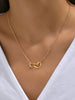 Tiny Cute Double Hollow Heart Chain Necklace Women Love Necklace Valentine's Day Jewelry for Women - Image 8