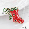Christmas Brooch Pin Snowman Santa Claus Boot Garland Jewelry Gift Christmas Decoration Brooches - Image 5