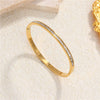 Geometric Zircon Cuff Bracelet For Women Golden Plated Open Bangle Party Wedding Jewelry Gifts - Image 9