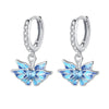Silver Color Earrings Blue Zircon Stars Moon Irregularity Earrings For Woman Birthday Jewelry Gifts - Image 28