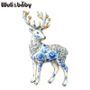 Strong Deer Brooches For Women Men 2-color Beautiful Antler Elk Deer Animal Brooch Pins Christmas Year Gifts - Image 2