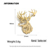 design hollow sika deer gold-plated stainless steel brooch, and pin, suit accessories - Image 2