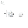 ZS 1 Piece Magnetic Clip-on Earrings Star Heart Shape CZ Crystal Ear Clip No Piercing Ear Stud No Pierced Earring Jewelry 4-8MM - Image 8
