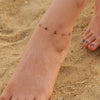Summer Bohemia Stone Anklet For Women Beach Classic Purple Gravel Stainless Steel Bracelet Jewelry Gift - Image 2