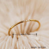 Stainless Steel Plated Paved Tiny Zircon Stackable Ring Golden Color Thin Ring Jewelry - Image 5