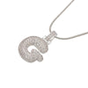 Silver Color Bubble Initial Letters Necklaces 26 Letters Pendants Necklaces for Women Brass CZ Jewelry - Image 9