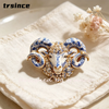 Chinese Zodiac Sheep Brooch Blue and White Porcelain Rhinestone Enamel Ram Lapel Pin Animal Jewelry Gift for Women Collector - Image 23