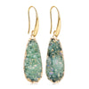 Crystal Earrings With Droplet Shaped Purple And Green Women's Earrings Bold European And American Style Gift Accessories - Image 9