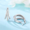 Silver Multi-layer Ear Ring Jewelry Versatile Hoop Earrings For Women Jewelry Birthday Party Gift - Image 3