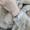 Gold Plated Stainless Steel Honeycomb Zircon Hexagon Bracelet for Women, Wedding Party Jewelry - Image 3