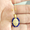 Virgin Mary Pendant Charm Necklace Women Cross Scared Heart Jesus Choker Seed Beads Stainless Steel Chain Gold Color Mom - Image 11