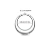 Smooth Hinged Hoop Clicker in 316L Stainless Steel for Nose Septum and Cartilage - Image 7