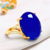 Red Agate Jade Ring Female Opening Adjustable Simple Style Chalcedony Silver Ring for Mom Women Rings Jewelry Gift - Image 10