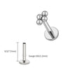 Titanium 16G Mini 4 Bead Cluster Labret Lip Ring Tragus Cartilage Helix Conch Earring Stud Nose Piercing - Image 17