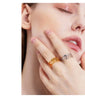Stainless Steel Ancient Egypt Ra Udjat Ring Eye Of Horus Ankh Cross Ring for Women Protection Amulet Egyptian Jewelry - Image 9