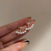 Light Imitation Pearl Stud Earrings Sweet Heart-shaped Ear Stud For Women Party Wedding Brid Jewelry Gift K - Image 24
