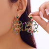 Shiny Zircon Christmas Tree Earrings for Women Xmas Colorful Bulb Tree Bell Drop Earrings Year Party Jewelry Gifts - Image 8