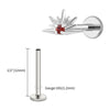 Titanium CZ Starburst Stud Earring 16G Sunrise Helix Stud Tragus Cartilage Labret Monroe Piercing Jewelry - Image 6