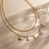 Zircon Water Drop Sun Star Evil Eye Pendant Necklace For Women Gold Plated Stainless Steel Necklace Jewelry - Image 5