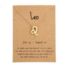 12 Zodiac Sign Necklaces With Cardboard Constellations Pendant Gold Color Chains Choker For Women Birthday Jewelry - Image 16