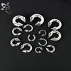 ZS 1PC 2/4/6/8G Spike Horseshoe Nose Ring Stainelss Steel Cone Large Gauge Piercings Internal Threaded Septum Nose Ear Expander - Image 5