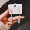 Classic Elegant Light Green Water Drop Resin Pendant Earrings For Women Girl Jewelry Accessories Gift - Image 7