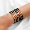 7Pcs Colorful Rice Beads Bracelet Set For Women Heart Charm Elastic Beaded Chain Bangle Female Jewelry Gift - Image 8