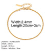 Stainless Steel Delicate Anklet for Women Gold Color Chain Anklet Bracelets on The Leg Do Not Fade Anklet Jewelry Women - Image 32