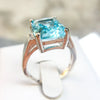 Purple/Blue/White/Yellow/Pink Zircon Rings For Women Silver Filled Multicolor Birthstone Wedding Ring - Image 3