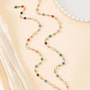 Colourful Long Tassel Necklace for Women Shiny Rhinestone Crystal Zircon Choker Bohemian Statement Jewelry Gifts - Image 4