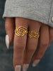 Stainless Steel Spiral Adjustable Open Rings for Women Gold Plated Ladies Jewelry For Vacation Etc - Image 5
