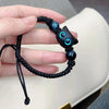 Cute Cat Couple Bracelet Imitation Wood Crystal Braided Children Bracelet Jewelry Accessories - Image 2