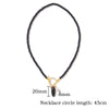 Stone Small Beads Necklace Long Tooth OT Buckle Pendant Necklace for Women Men Necklace Jewelry - Image 6