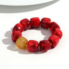 Acrylic Geometric Bead Bracelet with Elastic Stretch Fit - Image 27