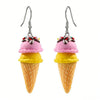 Handmade Polymer Clay Cute Drop Earrings For Women Girl Kid 3D Food Ice Cream Dangle Earrings Jewelry Gift - Image 9