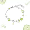 Geometric Apple Star Zircon Square Bracelet for Women Jewelry Minimalist Accessories Party - Image 5