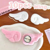 5/1Pairs Small Angel Wings Brooch Japanese Plush Angel Wings Brooch Badge Sweet Pin Doll Cosplay Y2K Fluffy Angel Wing Bag Decor - Image 4