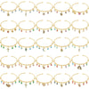 Candy Color Charm Bracelet with Adjustable Open Bangle - Image 1